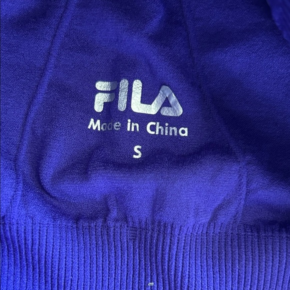 FILA Women's Vibrant Blue Sports Bra - Picture 2 of 3